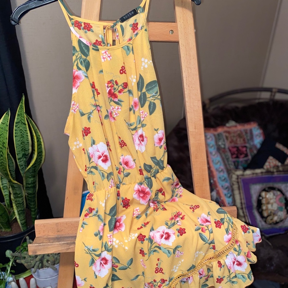Floral Halter Dress